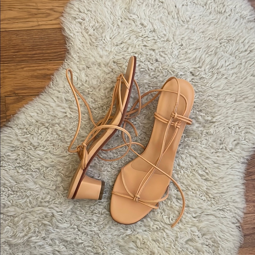 Martiniano Spaghetti Sandals (Never Worn)